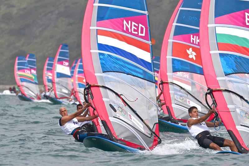 The RS:X was shown the door as an Olympic class in November 2012, and was voted back in with a 75% majority six months later - photo © Richard Gladwell