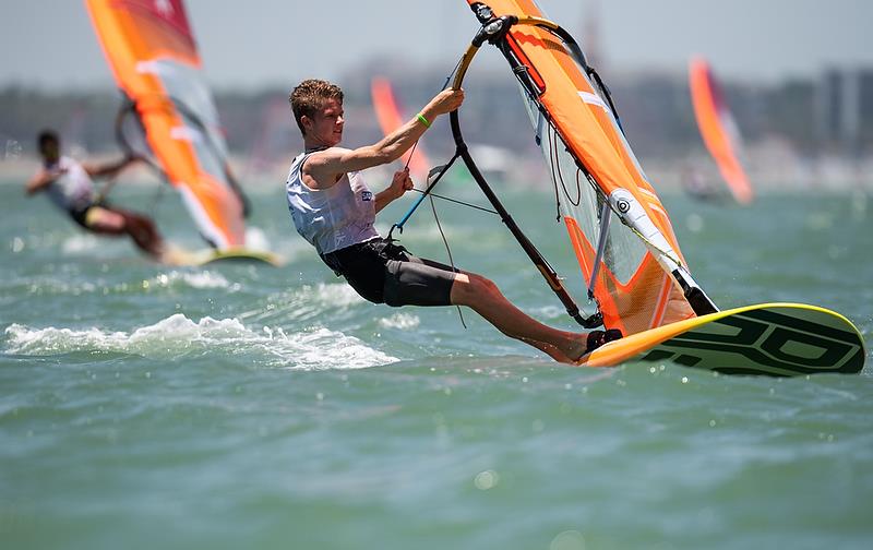 Max van der Zalm(NZL)- RS:X - Youth Sailing World Championships, Corpus Christi, Texas, USA. July 14-21, 2018 photo copyright Jen Edney / World Sailing taken at  and featuring the RS:X class