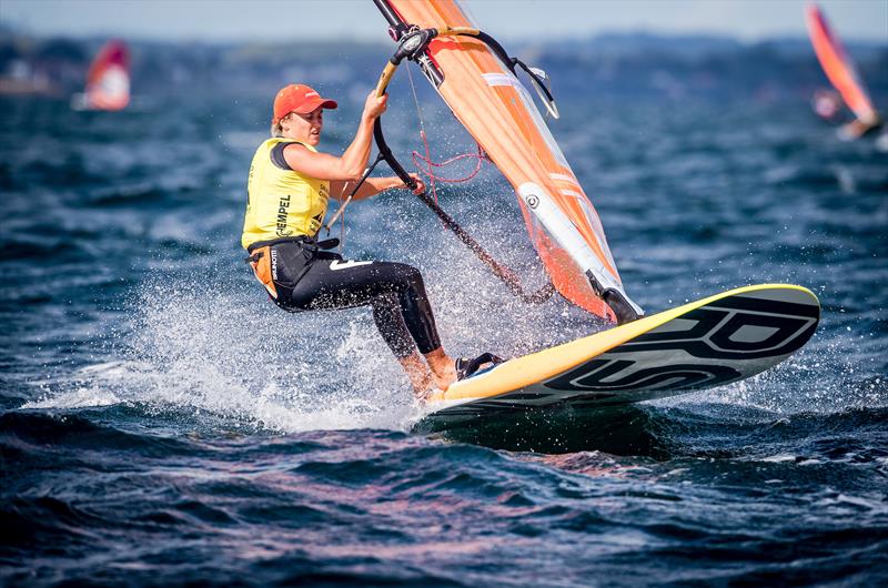 Lilian de Geus (NED) - RS:X- Day 10 - Hempel Sailing World Championships, Aarhus, Denmark, August 2018 photo copyright Sailing Energy / World Sailing taken at  and featuring the RS:X class