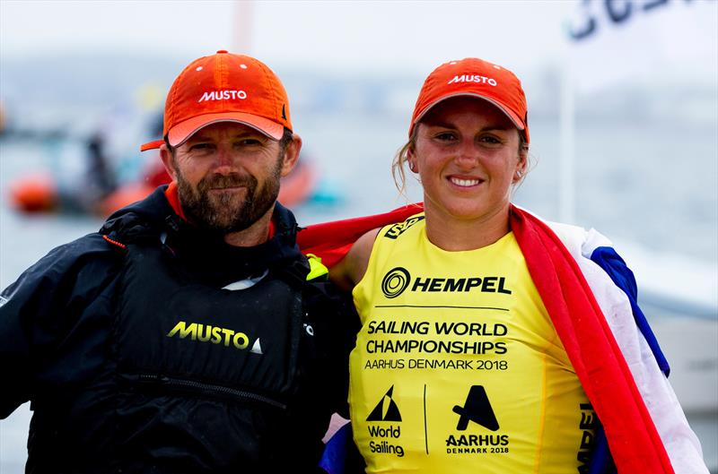 Lilian de Geus (NED) - RS:X - Day 11 - Hempel Sailing World Championships, Aarhus, Denmark, August 2018 photo copyright Sailing Energy / World Sailing taken at  and featuring the RS:X class