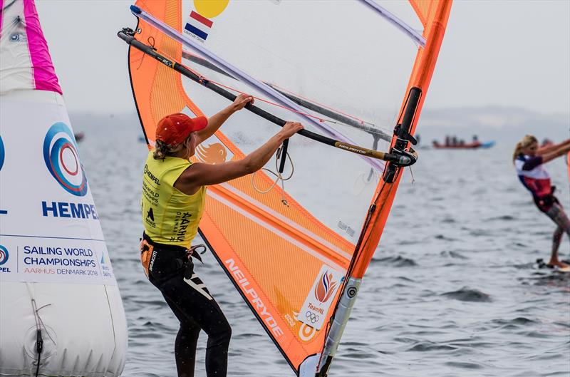 Lilian de Geus (NED)- RS:X - Day 11 - Hempel Sailing World Championships, Aarhus, Denmark, August 2018 photo copyright Sailing Energy / World Sailing taken at  and featuring the RS:X class