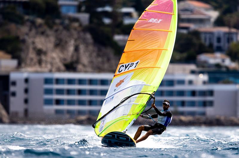 Andreas Cariolou (CYP) on day 4 of the Hempel World Cup Series Final in Marseille photo copyright Sailing Energy / World Sailing taken at  and featuring the RS:X class