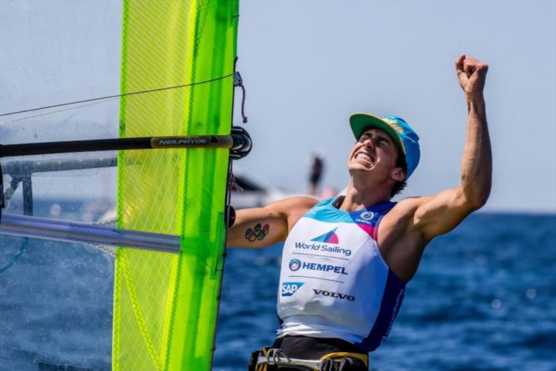 Camboni clinches dramatic RS:X gold as six podiums decided at the Hempel World Cup Series Final photo copyright Sailing Energy taken at  and featuring the RS:X class