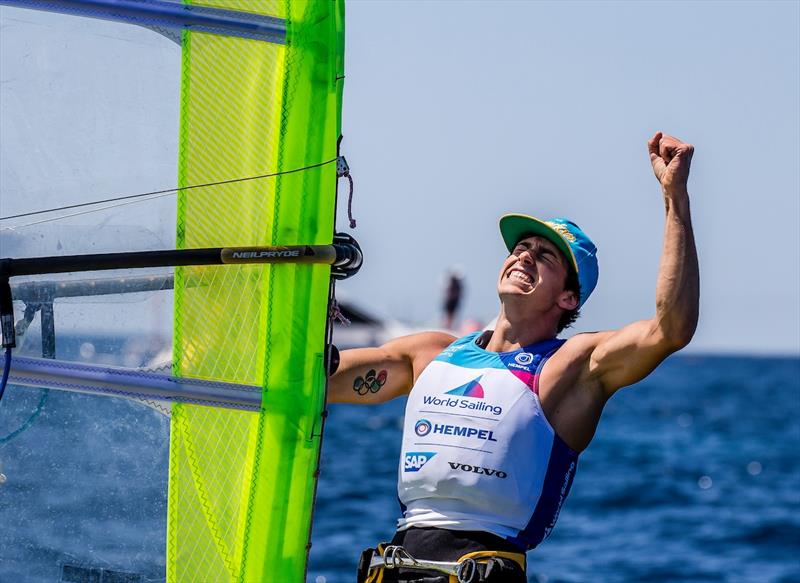 Mattia Camboni (ITA) - Hempel World Cup Series Final photo copyright Jesus Renedo / Sailing Energy / World Sailing taken at  and featuring the RS:X class