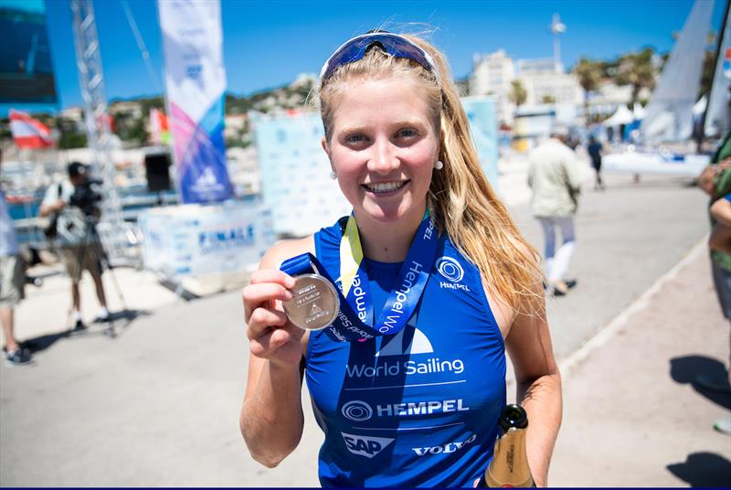 RS:X Silver for Saskia Sills at the Hempel World Cup Series Final photo copyright Sailing Energy / World Sailing taken at  and featuring the RS:X class