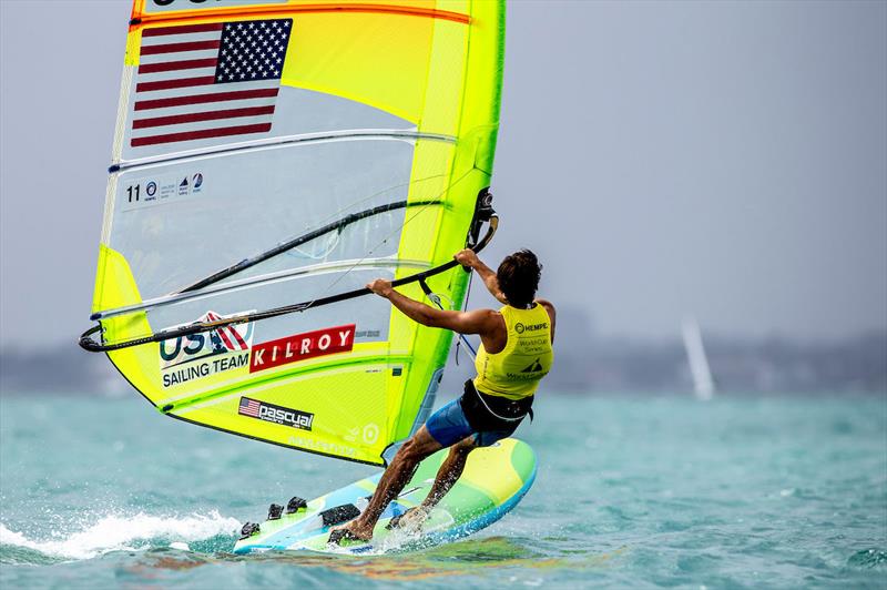 Pedro Pascual at the 2020 Hempel World Cup Series Miami photo copyright Pedro Martinez / Sailing Energy / World Sailing taken at  and featuring the RS:X class