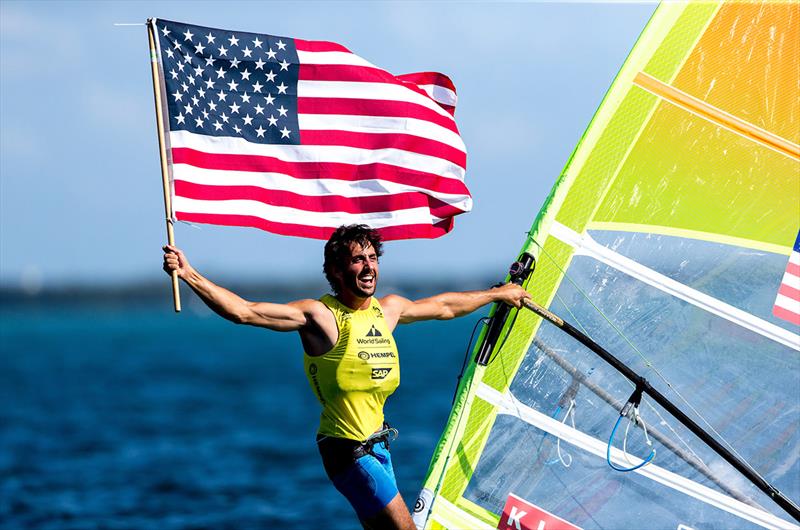 Pedro Pascual Gold Medalist and Top American at the 2020 Hempel World Cup Series Miami photo copyright Pedro Martinez / Sailing Energy / World Sailing taken at  and featuring the RS:X class