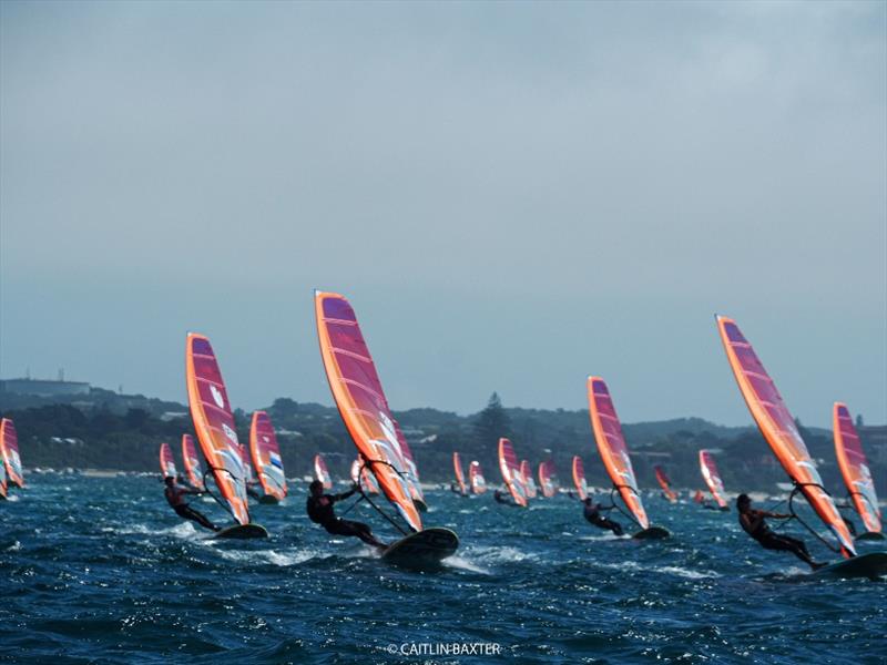 Day 1 - 2020 RS:X Windsurfing World Championships photo copyright Caitlin Baxter taken at Sorrento Sailing Couta Boat Club and featuring the RS:X class