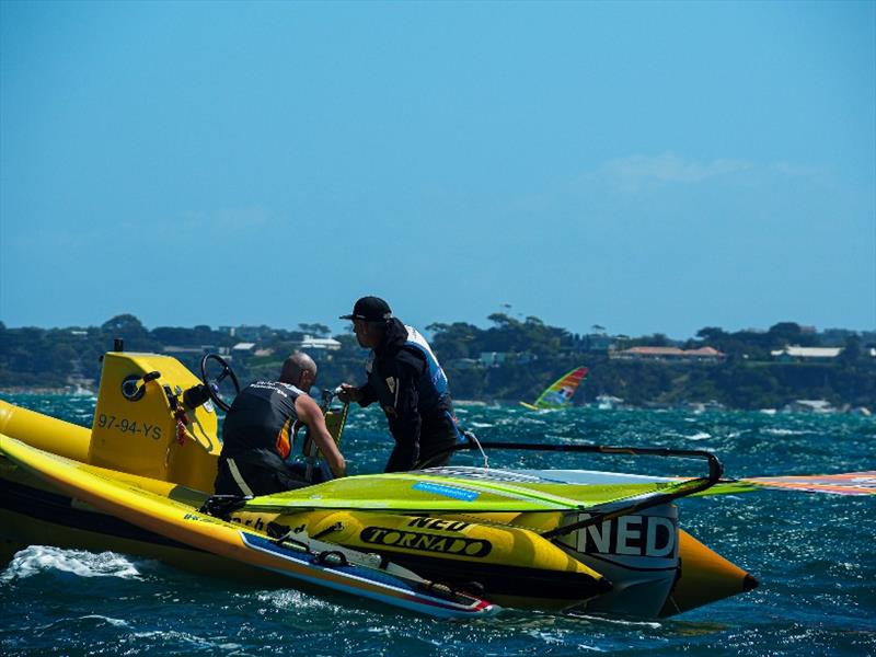 Kiran Badloe - 2020 RS:X Windsurfing World Championships, day 2 - photo © Caitlin Baxter