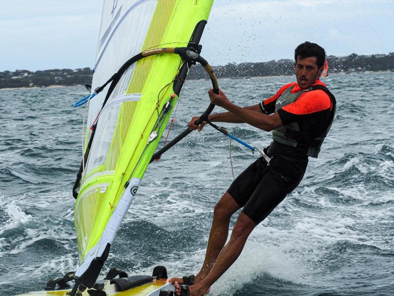 Shahar Zubari (ISR) - 2020 RS:X Windsurfing World Championships, day 3 photo copyright Caitlin Baxter taken at Sorrento Sailing Couta Boat Club and featuring the RS:X class
