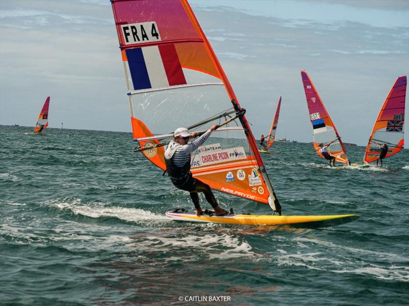 Charline Picon (FRA) - 2020 RS:X Windsurfing World Championships, day 4 photo copyright Caitlin Baxter taken at Sorrento Sailing Couta Boat Club and featuring the RS:X class