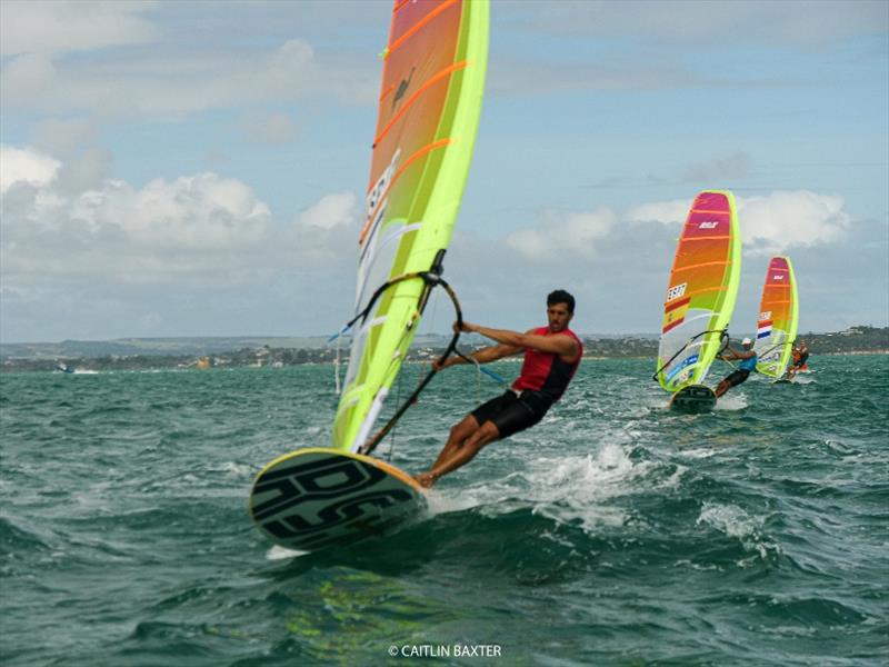 Shahar Zubari (ISR) - 2020 RS:X Windsurfing World Championships, day 4 photo copyright Caitlin Baxter taken at Sorrento Sailing Couta Boat Club and featuring the RS:X class