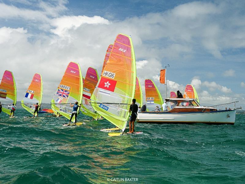 RS:X Fleet - 2020 RS:X Windsurfing World Championships, day 4 photo copyright Caitlin Baxter taken at Sorrento Sailing Couta Boat Club and featuring the RS:X class