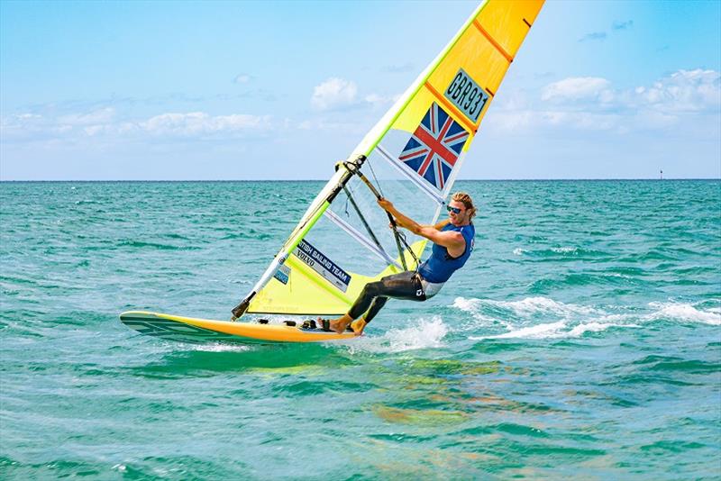 Tom Squires - 2020 RS:X Windsurfing World Championships, Day 4 photo copyright Caitlin Baxter taken at Sorrento Sailing Couta Boat Club and featuring the RS:X class