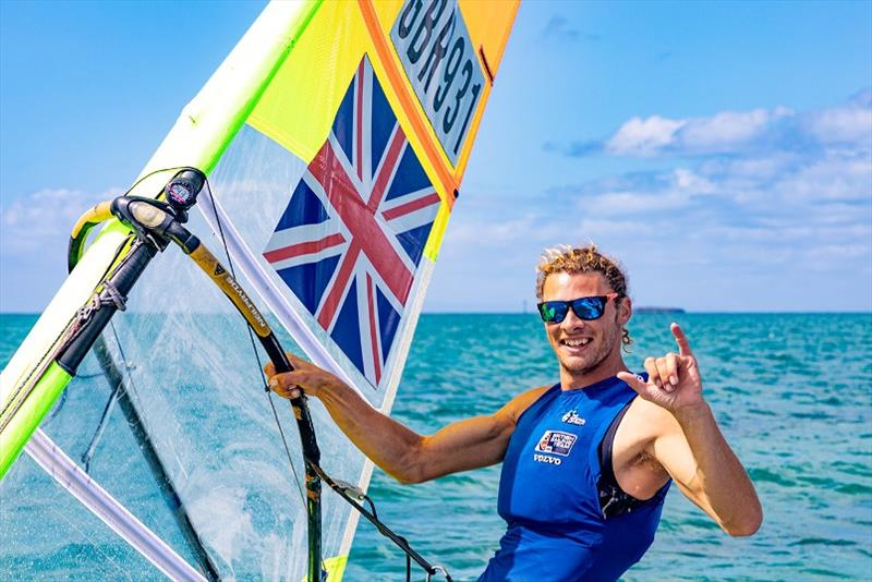 Tom Squires - 2020 RS:X Windsurfing World Championships, final day photo copyright Caitlin Baxter taken at Sorrento Sailing Couta Boat Club and featuring the RS:X class