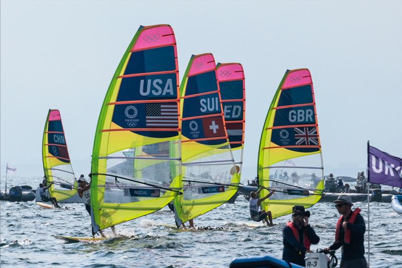 Pedro Pascual (USA) on day 7 of the Tokyo 2020 Olympic Sailing Competition - photo © Sailing Energy / World Sailing