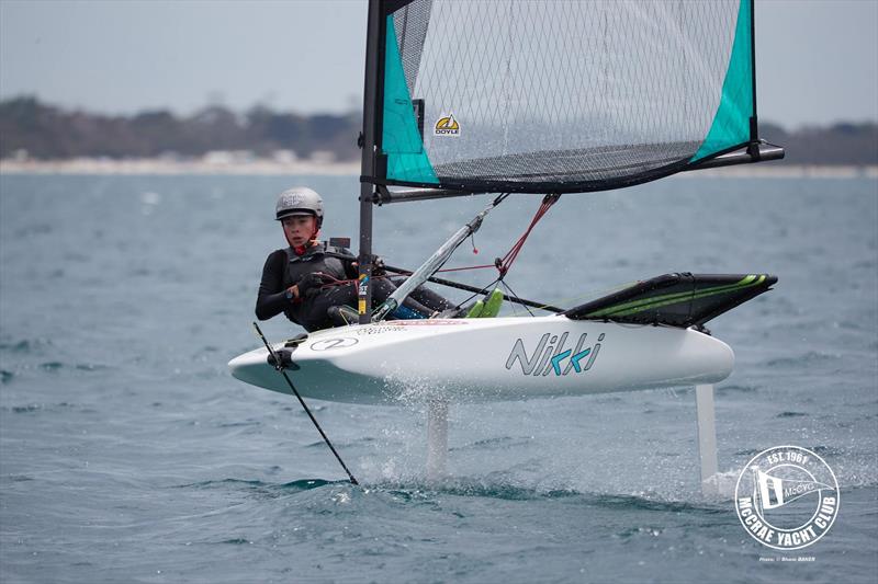 2026 Australian International Moth Open National Championships day 4 photo copyright Shane Baker taken at McCrae Yacht Club and featuring the Nikki class