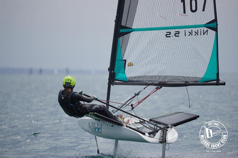 2026 Australian International Moth Open National Championships day 4 photo copyright Shane Baker taken at McCrae Yacht Club and featuring the Nikki class