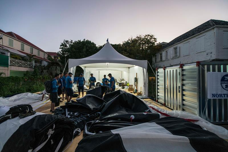 North Sails pop-up loft at the 2017 St Barths Bucket Regatta photo copyright Amory Ross / North Sails taken at  and featuring the  class