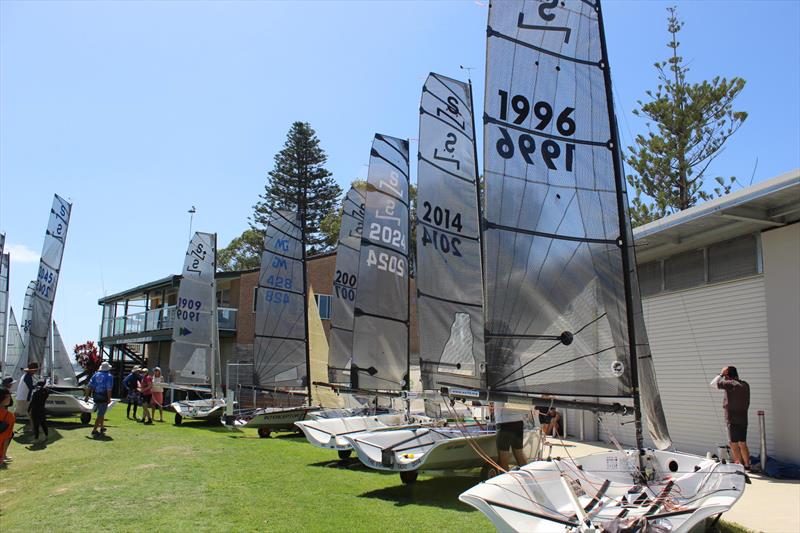 Boats on the beach during the 2023 NS14 NSW State Titles - photo © NSW NS14 Association