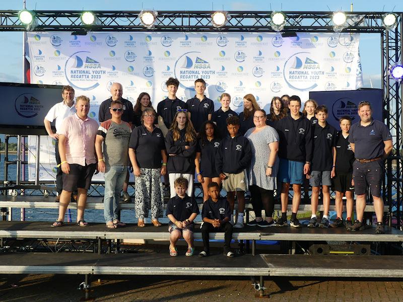 NSSA National Youth Regatta - Cambridgeshire team photo copyright Fernhurst Books / Draycote Water Sailing Club taken at Draycote Water Sailing Club and featuring the NSSA class