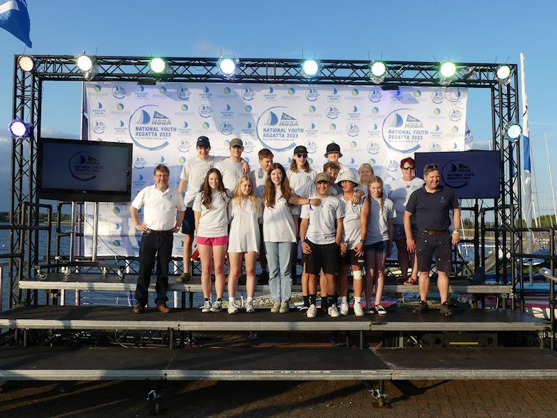 NSSA National Youth Regatta - Milton Keynes & Buckinghamshire team photo copyright Fernhurst Books / Draycote Water Sailing Club taken at Draycote Water Sailing Club and featuring the NSSA class