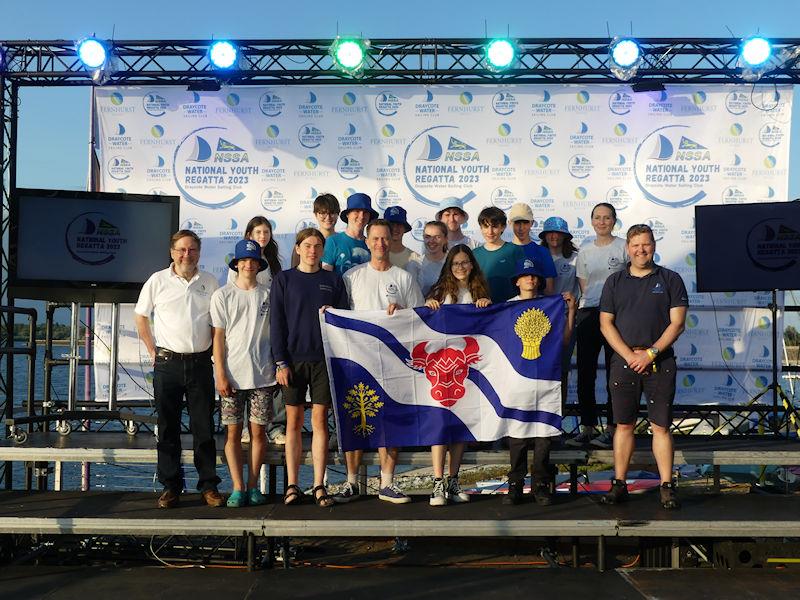 NSSA National Youth Regatta - Oxfordshire team photo copyright Fernhurst Books / Draycote Water Sailing Club taken at Draycote Water Sailing Club and featuring the NSSA class