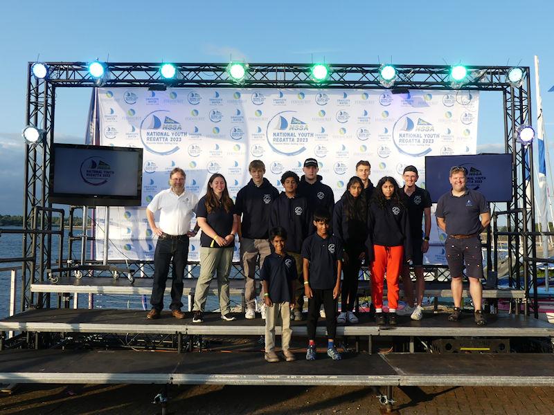 NSSA National Youth Regatta - Leicestershire & Rutland team photo copyright Fernhurst Books / Draycote Water Sailing Club taken at Draycote Water Sailing Club and featuring the NSSA class