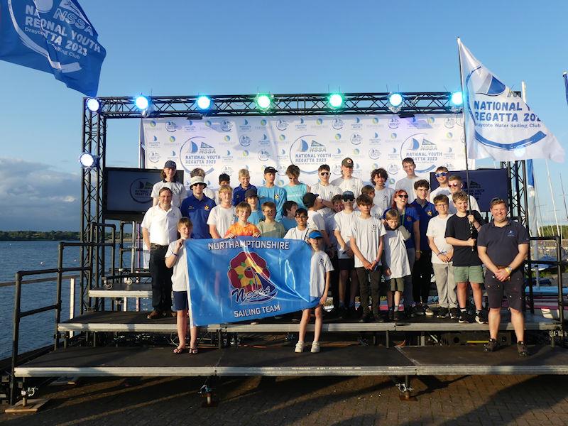 NSSA National Youth Regatta - Northamptonshire team photo copyright Fernhurst Books / Draycote Water Sailing Club taken at Draycote Water Sailing Club and featuring the NSSA class