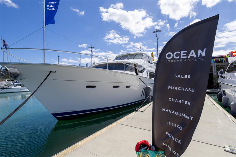 Ocean Independence featured in the Charter Zone - Auckland Boat Show - Wynyard / Jellicoe Harbour - Day 2 - March 6, 2026  - photo © Auckland Boat Show