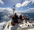 Skipper Heather Thomas at the helm - Maiden  - 2023/34 Ocean Globe Race © OGR2023 - The Maiden Factor