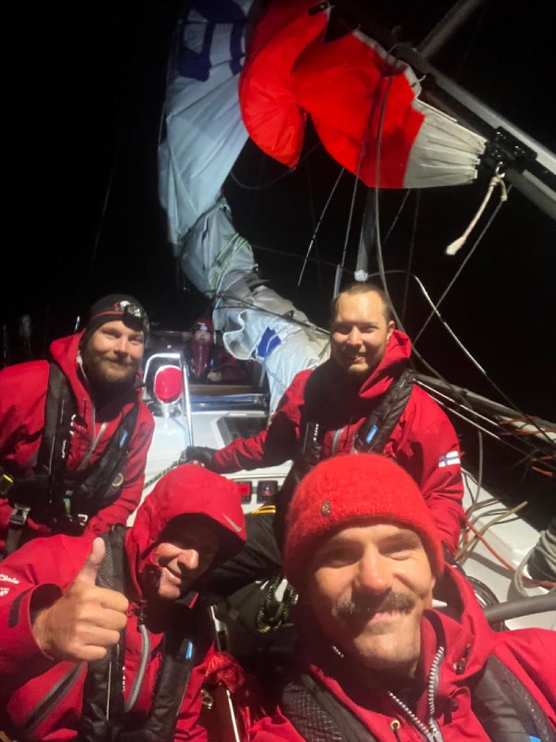 Galiana WithSecure FI (06) crew still smile photo copyright Mauri De Meulder / Galiana WithSecure taken at  and featuring the Ocean Globe Race class