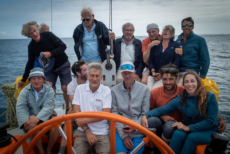 McIntyre OCEAN GLOBE 2023 – Former Whitbread entrant Nepture FR (56) recently hosted a Whitbread reunion onboard their lovingly restored 60FT aluminium sloop honouring their 1977 crew before setting sail for the UK - photo © Pierre Maxime, Team Neptune OGR 2023