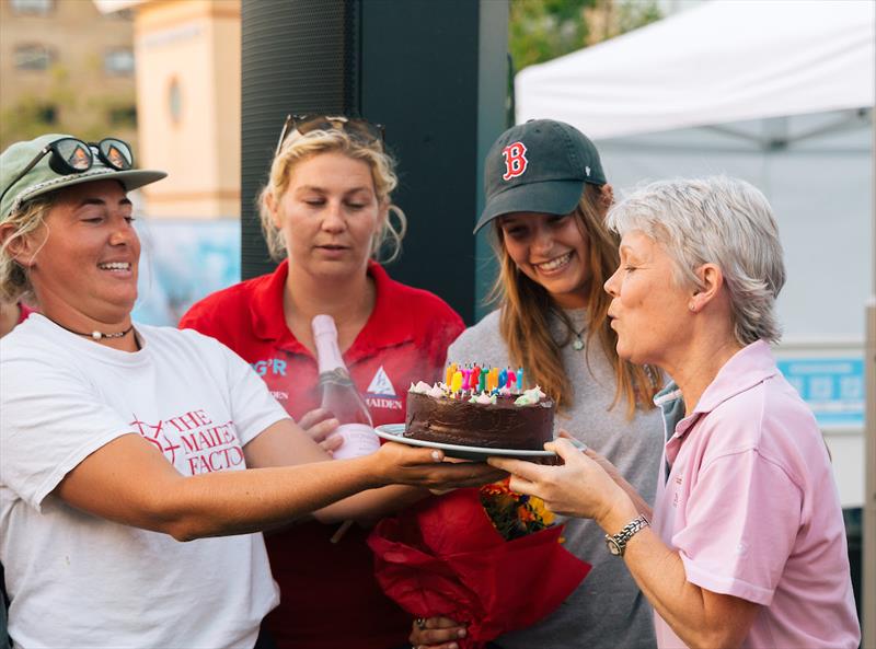 A veteran reunion and a birthday celebration on the same day. Lucky Tracy photo copyright Cameron Schmidt / OGR2023 taken at  and featuring the Ocean Globe Race class