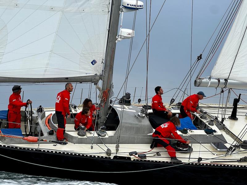 McIntyre Ocean Globe 2023 – All action onboard Pen Duick VI FR (14), sailing is serious business! Pen Duick VI is one of the five French entrants - photo © Aida Valceanu / OGR 2023