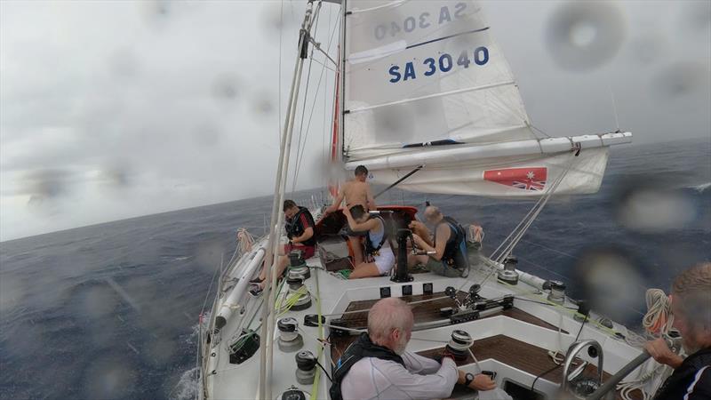 2023 McIntyre Ocean Globe Race - You scrub my back – I'll scrub yours!! Bathtime onboard Outlaw - photo © Outlaw / Spirit of Adelaide / OGR2023