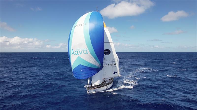 2023 McIntyre Ocean Globe Race - Galiana WithSecure have managed to fly their drone – and not lose it, yet! - photo © Team Galiana WithSecure / OGR2023