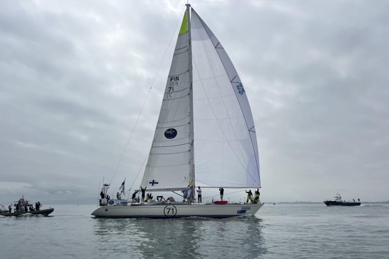 A long, slow slog into Table Bay Harbour, Cape Town, with many, many headsail changes - Ocean Globe Race - photo © Aida Valceanu / OGR2023