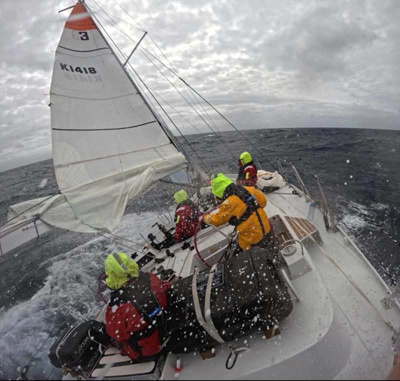 Another hard day at the office for the crew of Maiden, but ALMOST in Cape Town in time for chicken wings and nachos. - Ocean Globe Race - photo © Maiden / OGR2023