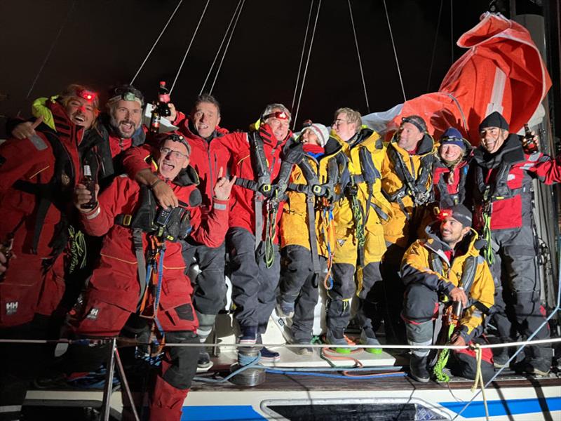 The international crew of White Shadow have grown closer since leaving Southampton 47 days ago photo copyright OGR2023 / Aida Valceanu taken at  and featuring the Ocean Globe Race class