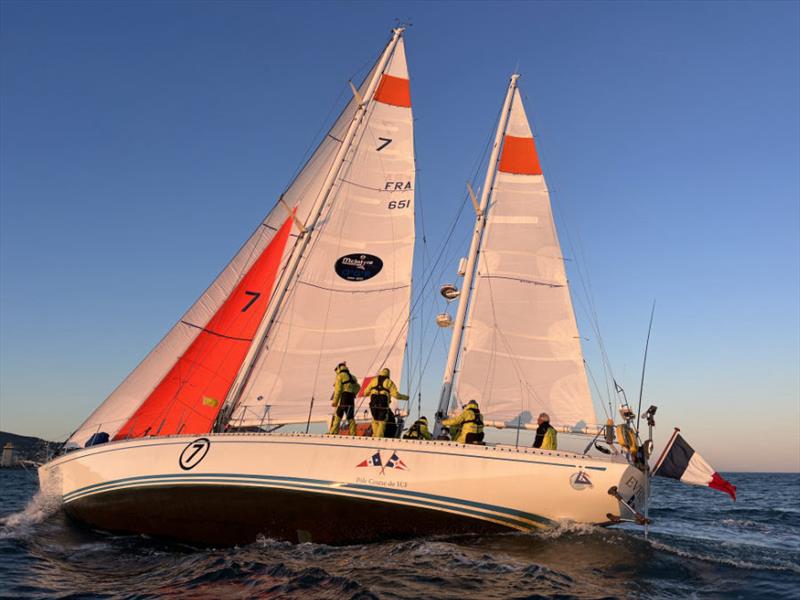 The sun came out to welcome the tired crew on board Evrika into Cape Town - photo © OGR2023 / Aida Valceanu