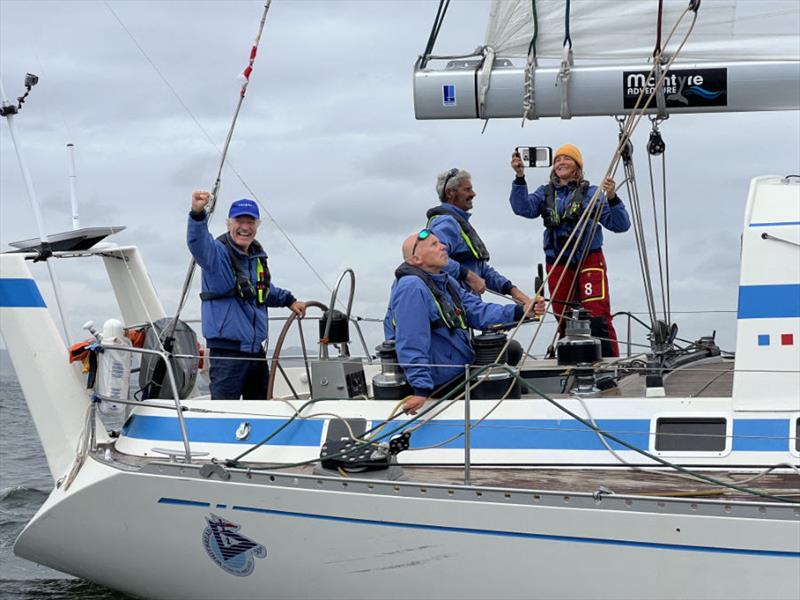 French yacht Triana arrive after 46 days of speedy sailing photo copyright OGR2023 / Aida Valceanu taken at  and featuring the Ocean Globe Race class