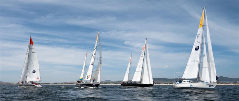 Maiden going her own way before the start of Ocean Globe Race Leg 2 - photo © JC van der Westhuizen