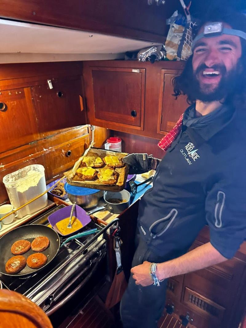 Is it possible that Mehdi might have used all the gas on Outlaw? He certainly looks like he used all the pots and pans photo copyright OGR2023 / Outlaw / Spirit of Adelaide taken at  and featuring the Ocean Globe Race class