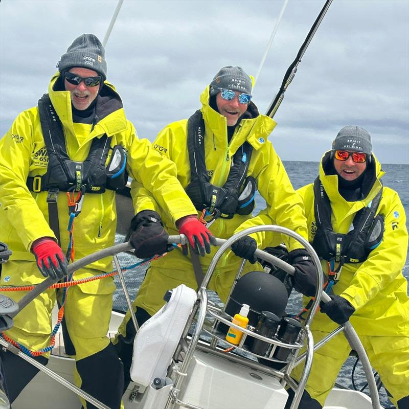 Clearly, all hands on deck is taken literally onboard Spirit of Helsinki - photo © OGR2023 / Spirit of Helsinki / Tommi Uksila