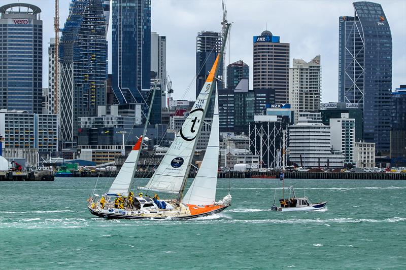 Translated 9 heading for the finish line on Leg 2 - December 12, 2023 photo copyright Richard Gladwell - Sail-World.com / nz taken at Royal New Zealand Yacht Squadron and featuring the Ocean Globe Race class