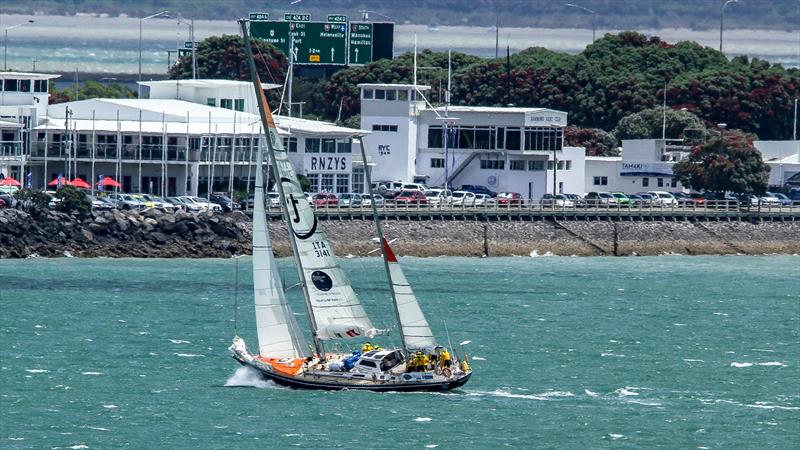 Translated 9 heading for the finish line on Leg 2 - December 12, 2023 photo copyright Richard Gladwell - Sail-World.com / nz taken at Royal New Zealand Yacht Squadron and featuring the Ocean Globe Race class
