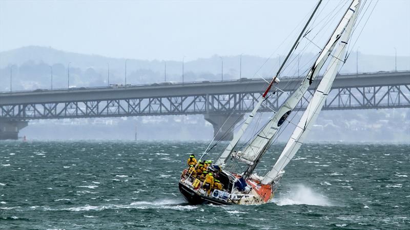 Translated 9 heading for the finish line on Leg 2 - December 12, 2023 photo copyright Richard Gladwell - Sail-World.com / nz taken at Royal New Zealand Yacht Squadron and featuring the Ocean Globe Race class