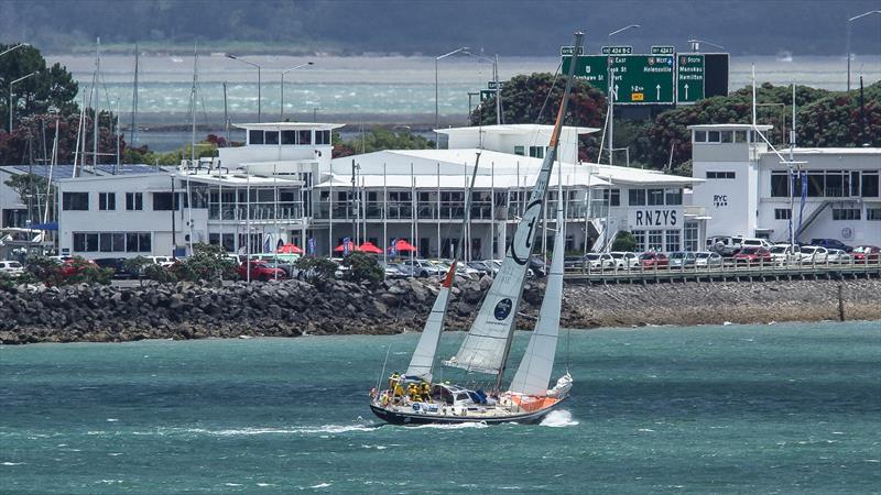 Translated 9 heading for the finish line on Leg 2 - December 12, 2023 photo copyright Richard Gladwell - Sail-World.com / nz taken at Royal New Zealand Yacht Squadron and featuring the Ocean Globe Race class