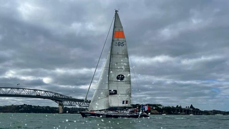 L'Esprit d'équipe arriving into Auckland Leg 2   - photo © OGR2023 Jacqueline Kavanagh